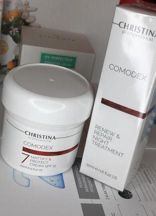 Comodex mattify protect cream spf-15 christina🟡 крем для обличчя "матування та захист"