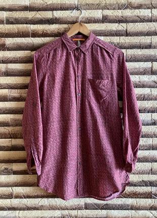 Удлиненная фирменная рубашка