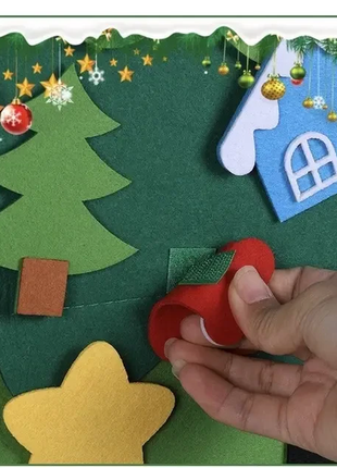 Детская рождественская елочка с игрушками из фетра chrismas free детская елочка на...