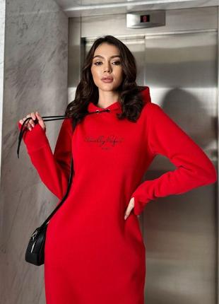 Платье трехнитка на флисе