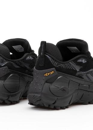 Reebok zig kinetica 2.5 black, мужские кроссовки мелочей черные, кроссовки мужское демисезонное8 фото