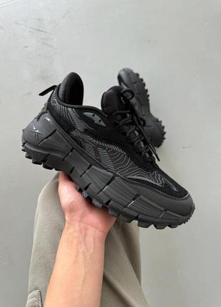 Reebok zig kinetica 2.5 black, мужские кроссовки мелочей черные, кроссовки мужское демисезонное6 фото