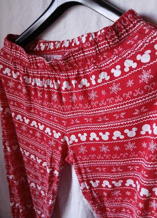 Брюки для дома новогодние disney
