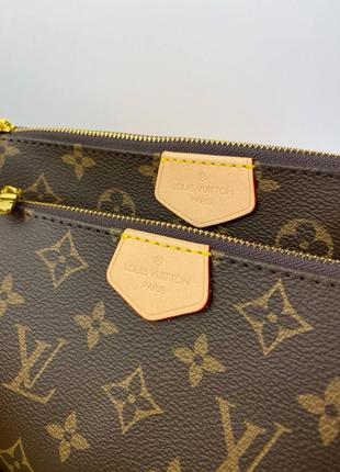 Женская сумочка multi pochette brown7 фото