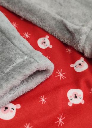 Женская пижама теплая плюшевая домашний костюм sorbetto7 фото