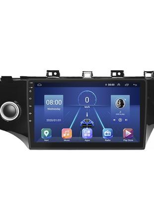 Штатная магнитола lesko для kia rio iv 2017-2020 экран 10" 2/32gb 4g wi-fi gps top киа рио