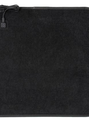 Килимок-підстилка з підігрівом від usb для крісла/ ніг/ тварин/килимок грілка ukc 45x45 см black (9584)