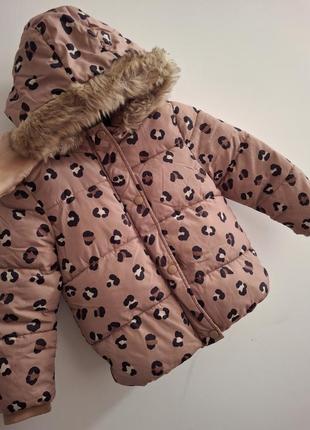 Теплая куртка для девочки 4-5 лет