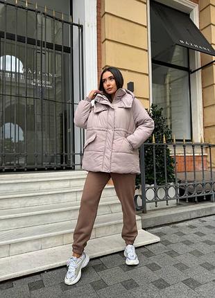 Костюм трійка 3в1 на флісі худі і штани джогери і куртка з капюшоном