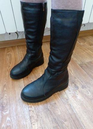 Зимние сапоги натуральная кожа 39-40рр