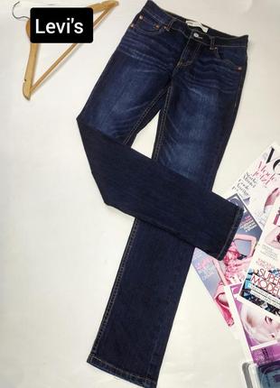 Джинсы женские темно синего цвета slim taper от бренда levis s