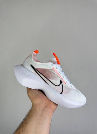 Женские летние кроссовки для бега в стиле nike vista lite white orange белые с оранжевым сетка 36-40