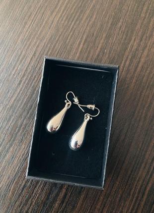 Серьги легкие капли капли бижутерия