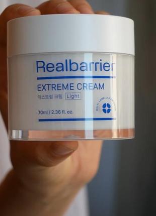 Ультра-зволожуючий крем real barrier extreme cream light, оригінал з кореї