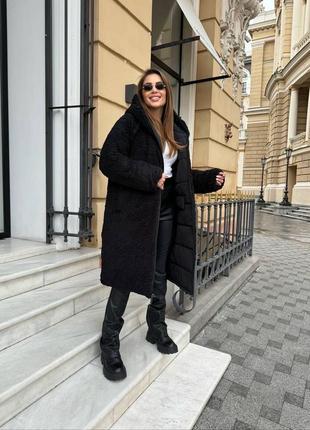 Двухсторонняя куртка шубка зима