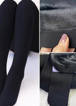 Термо колготки черные
