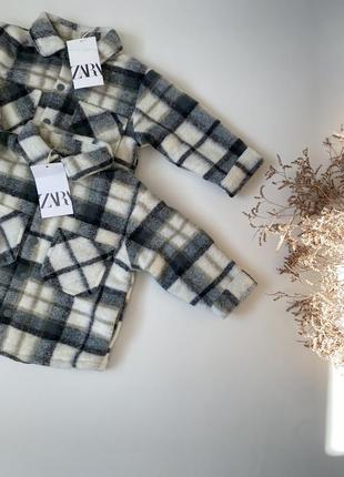 Рубашка с искусственной овчиной внутри, zara