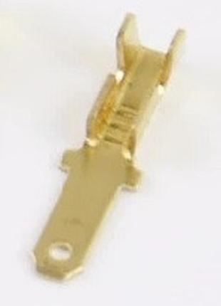Коннектор 2,8 мм папа (0.5-1.5 мм2) автомобильный разъем терминальный пин клема золото для проводки авто (awg