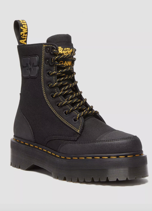 (як нові) дуже стильні чорні чоботи dr martens x ganni - розмір 40, добре на 39