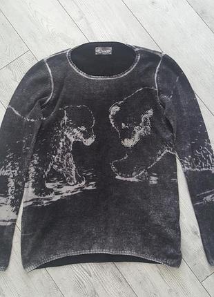 Теплый мягкий свитер джемпер реглан из шерсти и кашемира