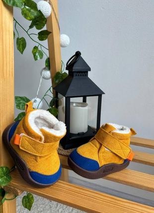 Черевики для малюків утеплені хутром ботінки для найменших