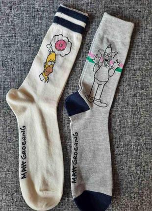 Носки  симпсоны simpsons primark eur 43-46