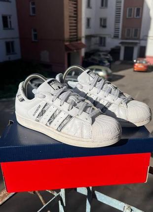 Кожаные кроссовки adidas originals superstar