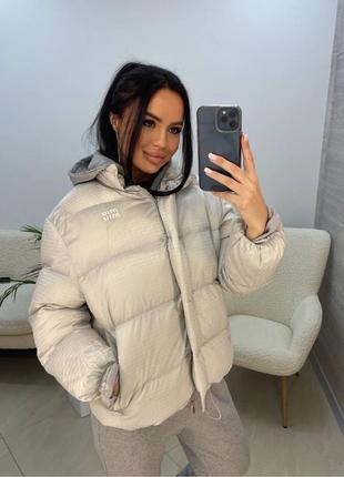 Зимняя куртка в стиле miu miu