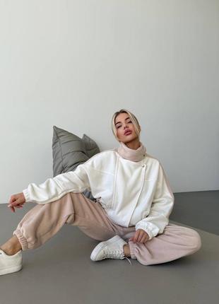 Женский флисовый костюм спортивный костюм