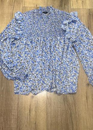 Стильная блуза кофта в цветочный принт