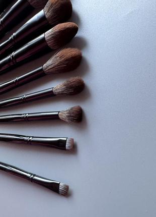 Набор новых профессиональных кистей для макияжа (ворс - имитация красной белки, очень мягкий)