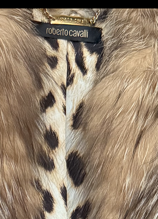 Меховая куртка roberto cavalli размер 40 it4 фото