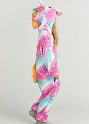 Пижама кигуруми детская галактический единорог размер 100см.110 см. 120 см. 130 см. 140 см.3 фото