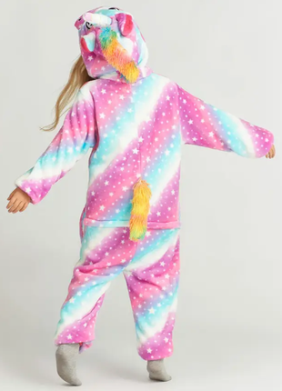 Пижама кигуруми детская галактический единорог размер 100см.110 см. 120 см. 130 см. 140 см.4 фото