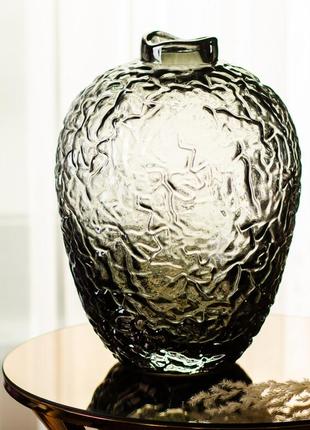 Ваза декоративная bixuan в стиле ретро стеклянная 30 см