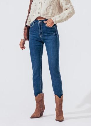Джинсы скинни сигаретки темно-синие м р.