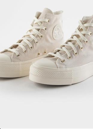 Кеди chuck taylor all star lift platform golden elements