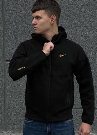 Мужская спортивная толстовка кофта худи зип nike tech fleece nocta
