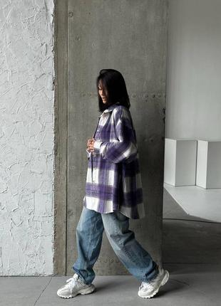 Стильна сорочка в клітинку оверсайз6 фото