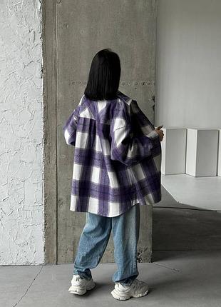 Стильна сорочка в клітинку оверсайз2 фото