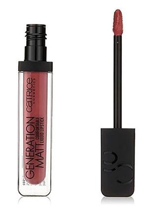 Жидкая помада catrice generation matt comfortable liquid lipstick 020