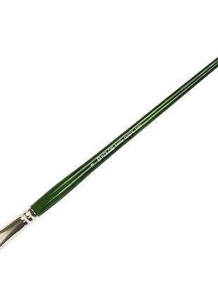 Кисть щетина плоская kolos bristle classic 2402f № 8 длинная ручка (4224020f08)