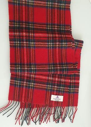 Вовняний  шарф у клітинку чоловічий/ жіночій/ унисекс scotland