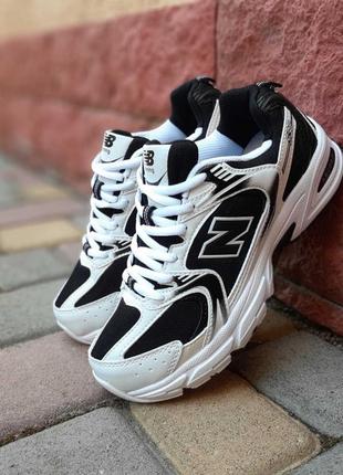 👟 кросівки     new balance 530 чорні з білим    / наложка bs👟