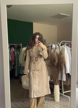 Тренч zara, тренч длинный зара, плащ