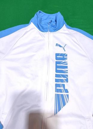 Детская спортивная кофта puma бело-синего цвета, размер 164, 13-14 лет2 фото