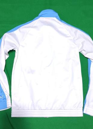 Детская спортивная кофта puma бело-синего цвета, размер 164, 13-14 лет5 фото