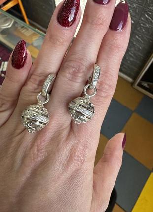 Серьги серебряные 925 пробы, серебро, серебро