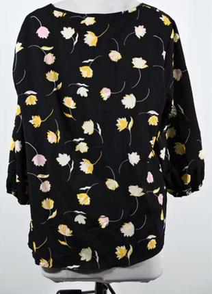 Брендова красива блуза на ґудзиках george квіти етикетка2 фото