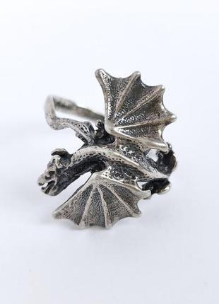 Серебряное кольцо дракон, 925, 18 размер, 5,3 г